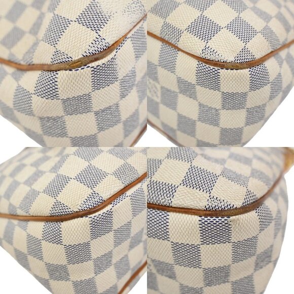LOUIS VUITTON Siracusa PM Shoulder Bag Damier Azur Leather White N41113 12AA089 - Picture 7 of 15
